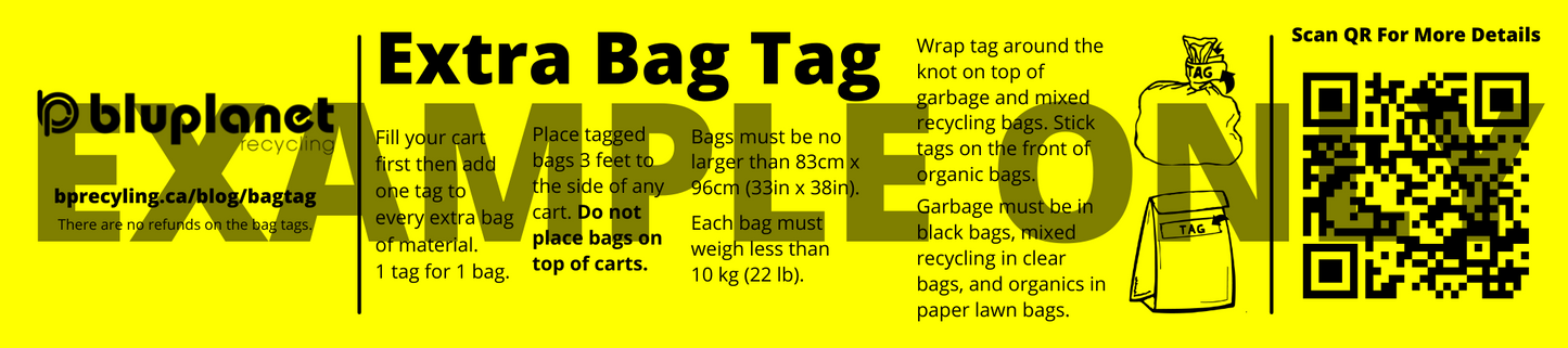 BluPlanet Recycling Bag Tags